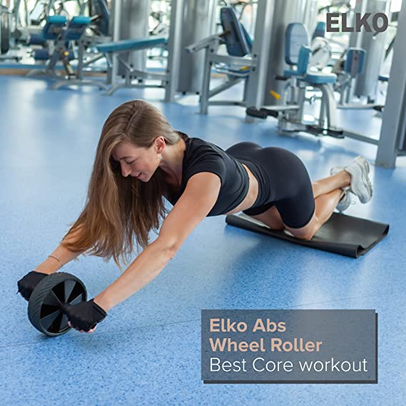 ELKO Ab Roller For Men & Women. Abs Exercise Equipment For Tummy